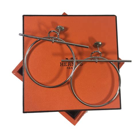 boucles d oreilles argent hermes|Boucles d'oreilles Hermès en Argent pour Femme.